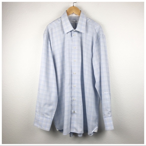 NWT Sebastien James Collection‎ Dress Shirt Blue Size XL - Picture 1 of 9
